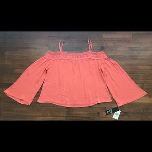 No Comment Off-The-Shoulder Blouse small